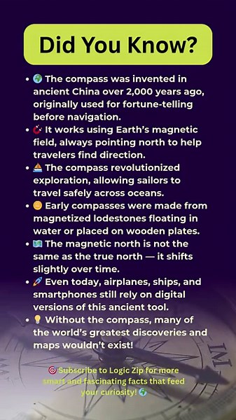 🧭 7 Secrets of the Compass — More Than Just a Direction Finder😲