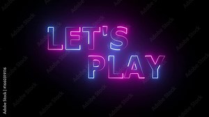 let's play glowing neon editable text effect animation.