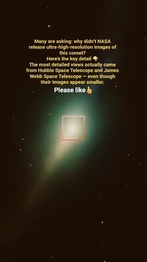 Why NASA Didn’t Release High-Resolution Comet Images 🤔☄️