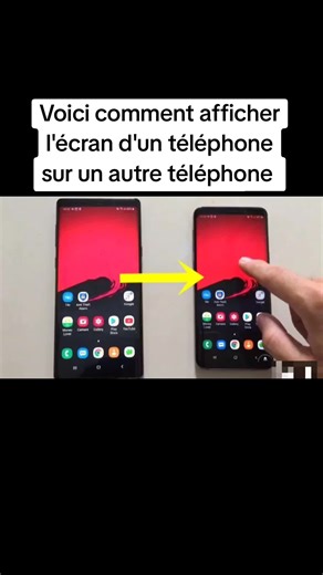 Comment afficher l'écran d'un téléphone sur un autre
