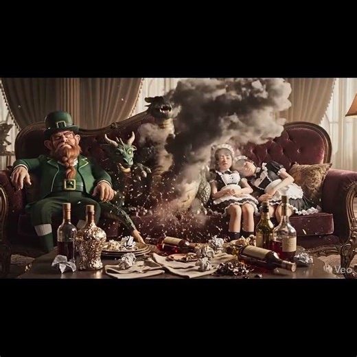 Pet Dragon Farting #petdragonfarting #leprechaun #japanesemaid #crashedout