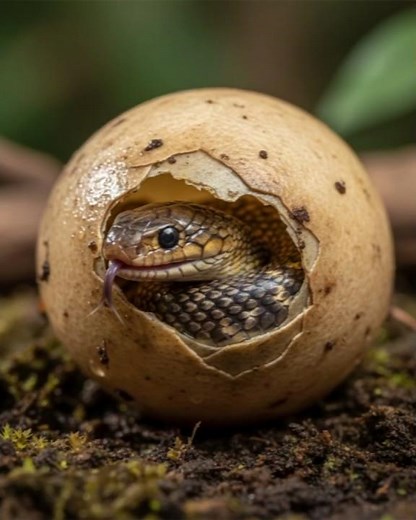 how baby snakes hatch from eggs
