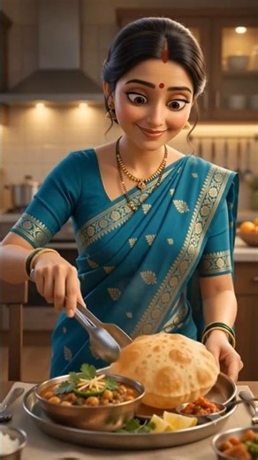 Watch till the end for the perfect Bhature puff! 🎥