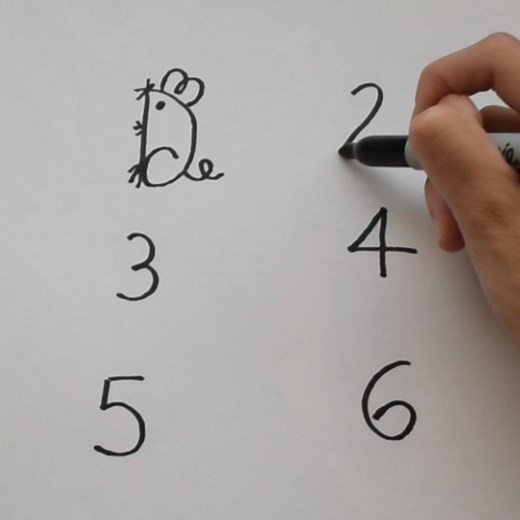 WOW. Dibujos fáciles utilizando números 😮😱 | Art Paint