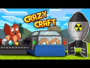 Crafting a NUCLEAR FACILITY in Crazy Craft! (Minecraft)