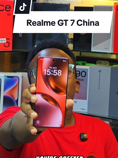Realme GT 7 china (12 256GB @55,000Ksh) ✒️ Display: 6.78″ LTPO AMOLED, 120Hz, HDR10 , Dolby Vision, up to 6000 nits ✒️ Chipset: Dimensity 9400e (4nm), Immortalis-G720 MC12 ✒️ OS: Android 15, Realme UI 6.0 (4 major Android upgrades) ✒️ Cameras: 50MP (wide, OIS) 50MP (2× tele) 8MP (ultrawide) | 32MP selfie ✒️ Battery: 7200mAh, 120W wired, reverse wired, bypass charging ✒️ Build: Gorilla Glass 7i/ArmorShell, IP69 dust & water resistant ✒️ Gaming & Cooling: IceSense Graphene cooling system with larg