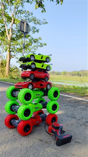 😂RC Remote control 7T moka cars racing by hand - operated 🐴||