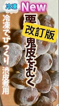 【改訂版!冷凍でびっくり栗！鬼皮をむく・渋皮煮用】切り込みを入れて冷凍することで鬼皮だけを簡単にむくことができます #栗の皮むき #栗の渋皮煮 #旬菜クッキング #冷凍保存 #shorts