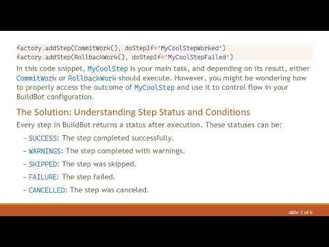 Mastering Conditional Steps in BuildBot