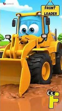 A to H Construction Vehicles Upgrade 🚧Trucks, Excavators, Bulldozers & More for Kids | Build & Drive