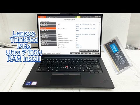 Lenovo ThinkPad P14s Ultra 7 155H RAM Install