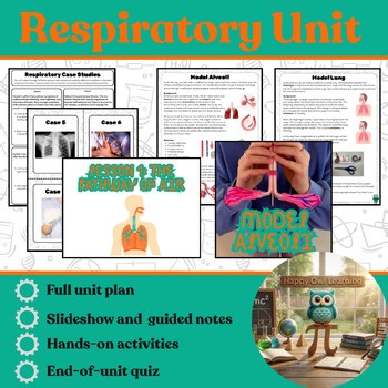 Respiratory System Unit: Lessons Activities Notes Slides Science Anatomy Body