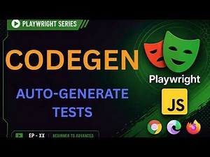 Playwright Codegen | Generate Automation Tests Automatically