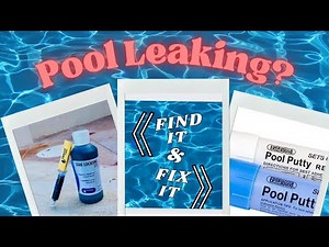 Find a Pool Leak W/ Dye Test and How To Repair #howto #pool #leaks
