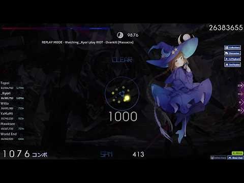 [osu!] RIOT - Overkill [Massacre] 1409x