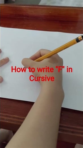 how to write "F" in cursive