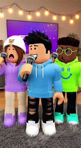 Roblox Kids Karaoke Fail 😂 | Singing Together in Roblox | Funny Roblox Short