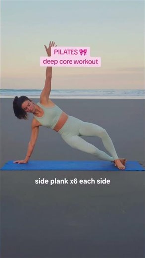 15 min Pilates deep core workout 🎀