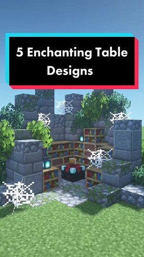 Enchanting Table Designs for Minecraft Enchantment Rooms