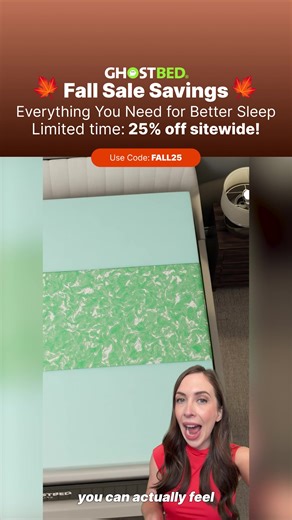 5.7K views | This fall, treat yourself to the sleep upgrade you’ve been waiting for.  GhostBed’s Fall Sale brings unbeatable savings: 50% off bundles compared to other top mattress brands PLUS an extra 25% off sitewide on mattresses, bedding, and more Whether you’re refreshing your bedroom or investing in better sleep, now’s the season to save. But hurry—these deals won’t last long. | GhostBed | Facebook