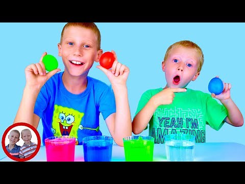 Bouncy Egg Science Experiment For Kids To Do At Home | Easy Experiments With Mike And Jake | DIY