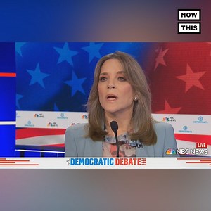 221K views · 2.8K reactions | ‘I’m going to harness love for political purposes. I will meet you on that field. And, sir, love will win.’ — These were the best debate moments from Marianne Williamson, the spiritual adviser trying to defeat Trump | NowThis Impact | Facebook