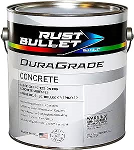 RUST BULLET DuraGrade Concrete - Pistachio - 1 Gallon - High-Performance, Easy-To-Apply Concrete Paint for Garages, Basements, Porches & Patios, No Etching Needed - Amazon.com