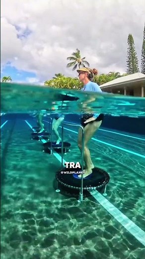 What happens when you jump on a diving board underwater?