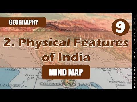 Physical Features of India Mind Map | CBSE: Class 9, Geography, Ch 2 Mind Map #fhlmindmaps