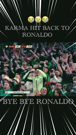 Ronaldo cry baby after Getting red cards #ronaldo #football #footballedits #portugal