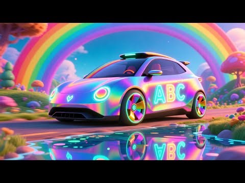 Rainbow Car ABC Race 🌈🚗🎶 Fun ABCs and 123s for Kids | Racing with Cars and Colors