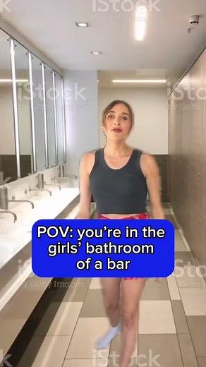 welcome to the girls’ bathroom. do you need a tampon or the long story of how i found out i was adopted? #girlsroom #girlsbathroom #girlsbathroomintheclub #justgirlythings