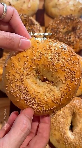Homemade bagels