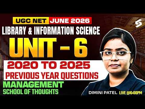 UGC NET Library & Information Science | School of Thoughts UGC NET Library Science By Damini Mam