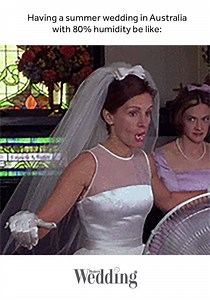 At least there's no chance of cold feet! | ModernWedding