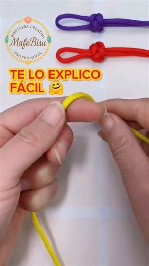 🤗SI no sabes este nudo te leo en los comentarios para enviarte el tutorial completo de nudos y aprendas muy facil🥳💍💪❤️ #bisuteria #pulseras #handmade #accessories #manualidades #parati #joyeria #accesorios #cursosonline #hechoamano | Maria Fernanda