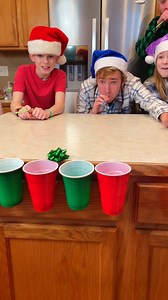 339K views · 11K reactions | Christmas Bow Blow Challenge  Kids, Dad, and whole family play fun Christmas party game with prizes, bows, and cups at home. Funny game for holiday family gatherings with lots of Dad Jokes. (for entertainment purposes only) | Benson Bros | Facebook