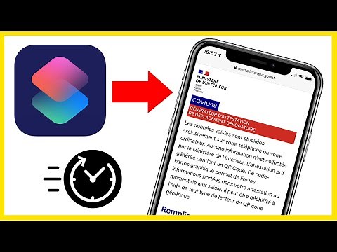 Comment Remplir Automatiquement l'Attestation de Déplacement TRES Rapidement avec "Raccourcis"
