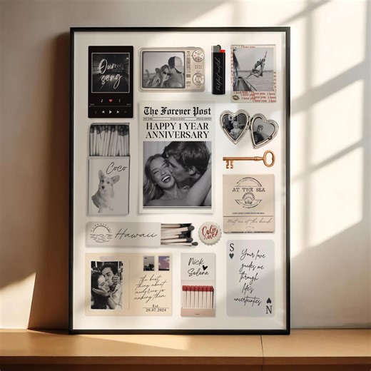 Custom Matchbox Art Template DIY Canva Matchbook Poster First Anniversary Gift for Boyfriend or Girlfriend Custom Birthday Wall Art Print - Etsy