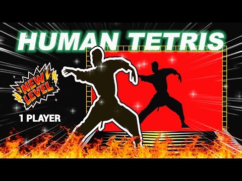 🔥HUMAN TETRIS ×1 PLAYER | NEW VERSION | Immersive Interactive Warm Up | Viral Interactive Game