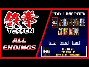 TEKKEN [PS1] All Endings & Cutscenes remastered [4K 60FPS]