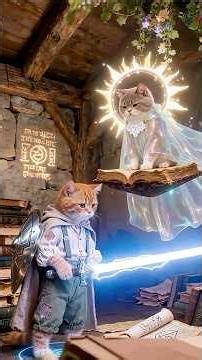 Brave Kitten SAVES Dad From Dragon Attack! 🐱 🐉⚔️小橘猫勇斗恶龙救父！💖