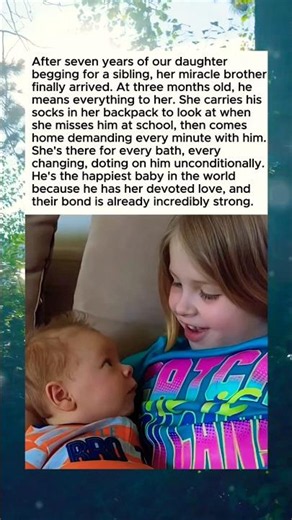 After seven year's of our daughter