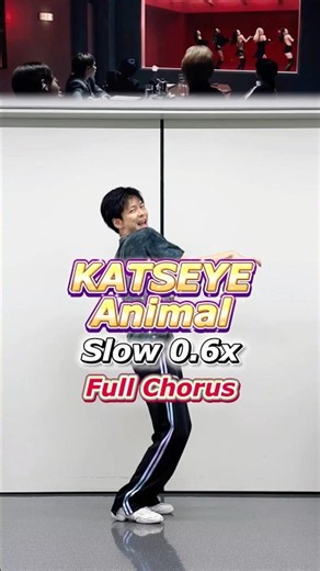 KATSEYE "Animal" Dance Tutorial Full Chorus Slow【0.6x Mirror】#Shorts