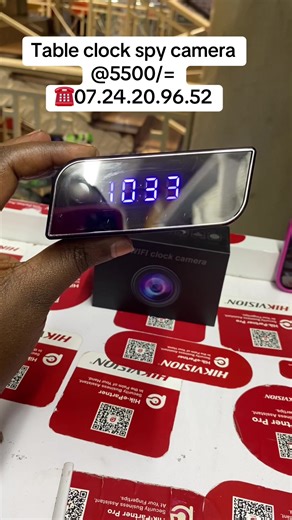 Table clock spy camera ✅Hidden camera designed like a normal table clock ✅Full HD video recording ✅Motion detection alerts ✅Supports SD card storage ✅Night vision for clear recording in the dark ✅Wide angle view ✅Easy to use and install ✅Perfect for home or office security 📍Nairobi CBD tearoom Accra trade center second floor shop no sf4 #spycamera #cctv #camera