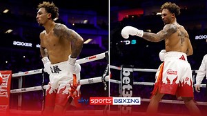 Ben Whittaker drops and defeats stubborn Leon Willings, showboating his way to dominant victory