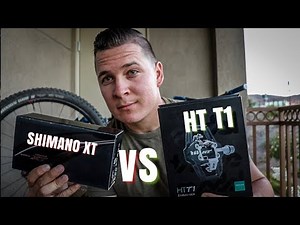 THE BEST CLIPLESS MTB PEDALS! | SHIMANO DEORE XT VS HT T1