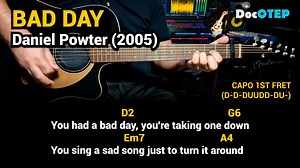Bad Day - Daniel Powter (2005) Easy Guitar Chords Tutorial with Lyrics #DocOTEPStudio #DocOtepGuitarTutorial | Doc OTEP Studio