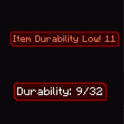 Low Item Durability Warning