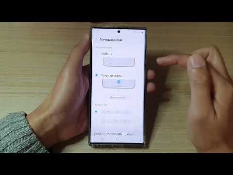 Galaxy S22/S22+/Ultra: How to Set The Navigation Bar to Buttons / Swipe Gestures